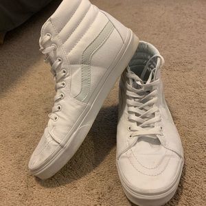 High Top White Vans